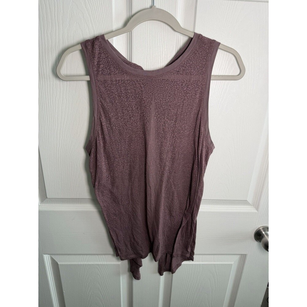 Lululemon 6 Purple Meet Halfway Tank Open Back Tie Yoga Pilates Workout Gym